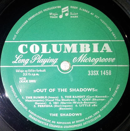 The Shadows : Out Of The Shadows (LP, Album, Mono)