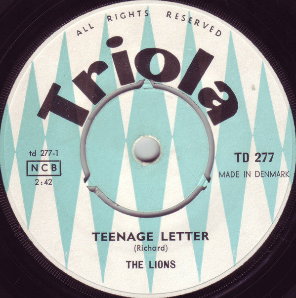 Lions (4) : Teenage Letter / It's Gonna Work Out Fine (7", Single)