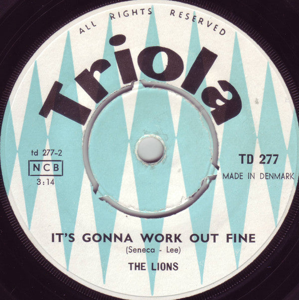 Lions (4) : Teenage Letter / It's Gonna Work Out Fine (7", Single)