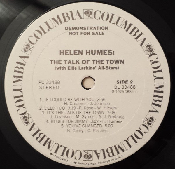 Helen Humes : The Talk Of The Town (LP, Promo)