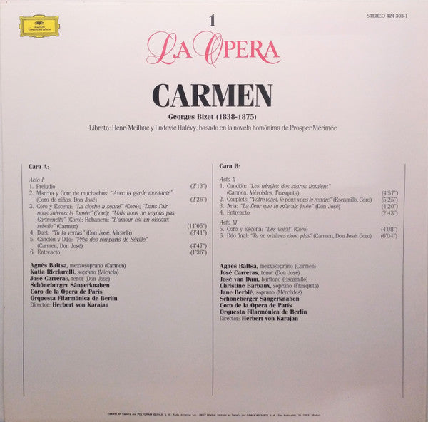 Georges Bizet : Carmen (LP)