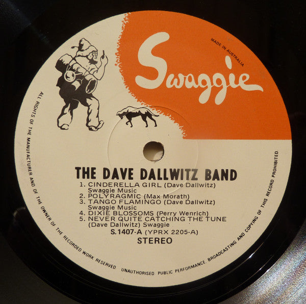 Dave Dallwitz Jazz Band : Cinderella Girl (LP)