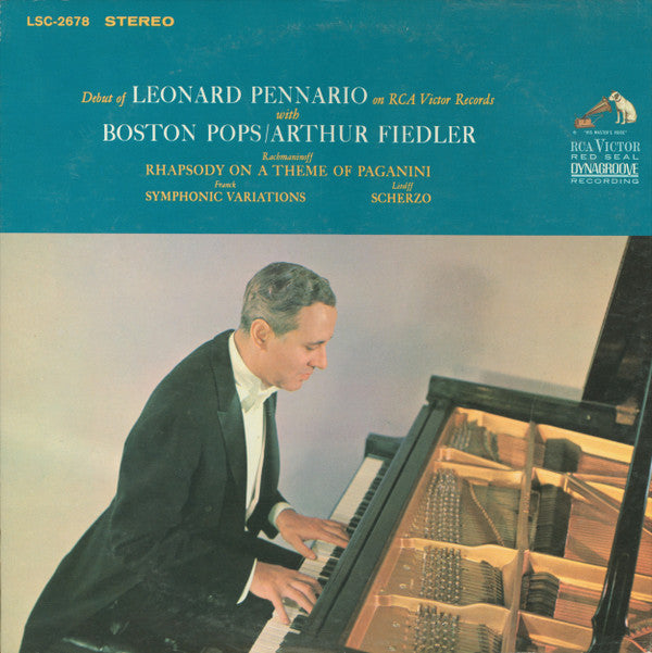 Leonard Pennario With The Boston Pops Orchestra / Arthur Fiedler : Debut Of Leonard Pennario On RCA Victor Records With Boston Pops/Arthur Fiedler (LP, Album, RP)