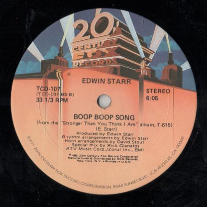 Edwin Starr : Tell-A-Star / Boop Boop Song (12")