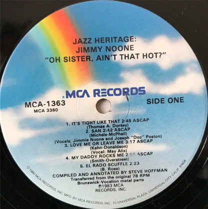 Jimmie Noone : Oh! Sister, Ain't That Hot (LP, Comp)