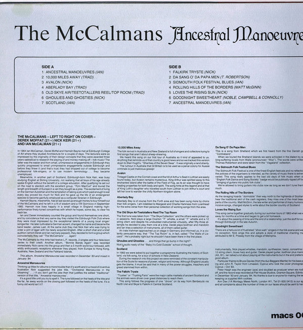 The McCalmans : Ancestral Manoeuvres (LP, Album)