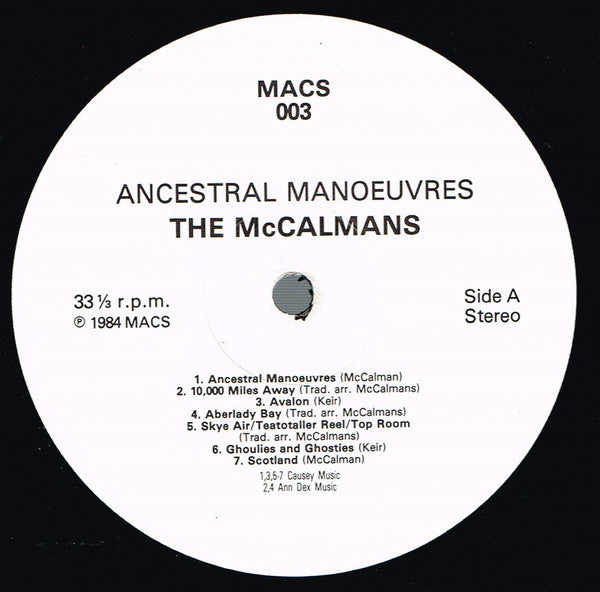 The McCalmans : Ancestral Manoeuvres (LP, Album)