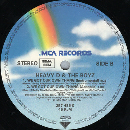 Heavy D. & The Boyz : We Got Our Own Thang (Club Version) (12", Single)