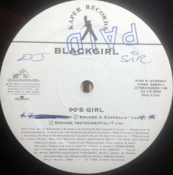 Blackgirl : 90's Girl (12", Single)