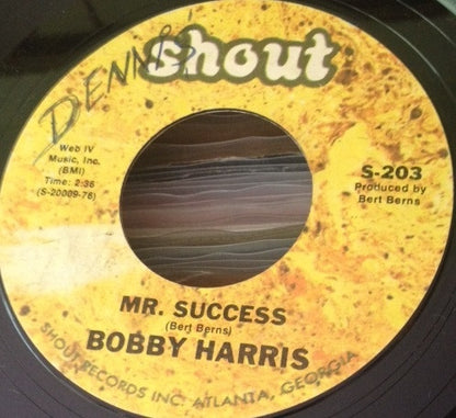 Bobby Harris (3) : Sticky Sticky / Mr. Success (7", Single)