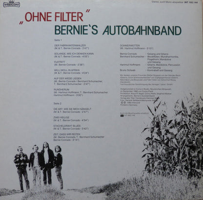 Bernies Autobahn Band : Ohne Filter (LP, Album)