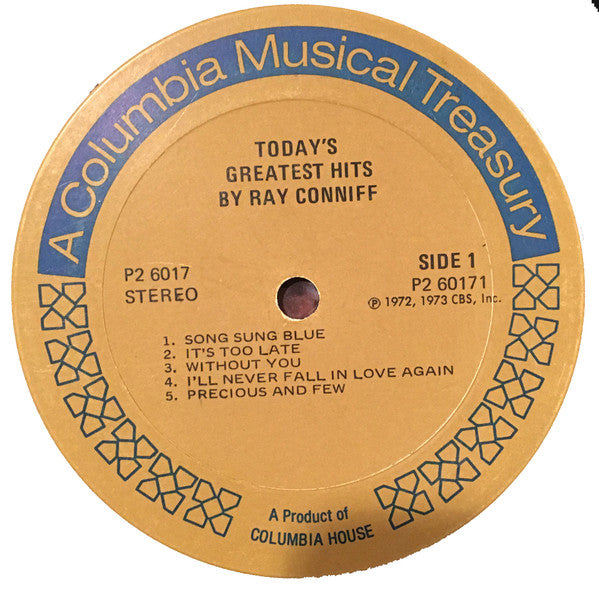 Ray Conniff : Today's Greatest Hits (2xLP, Comp)