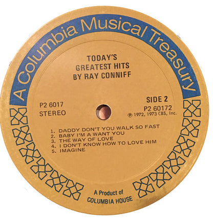 Ray Conniff : Today's Greatest Hits (2xLP, Comp)