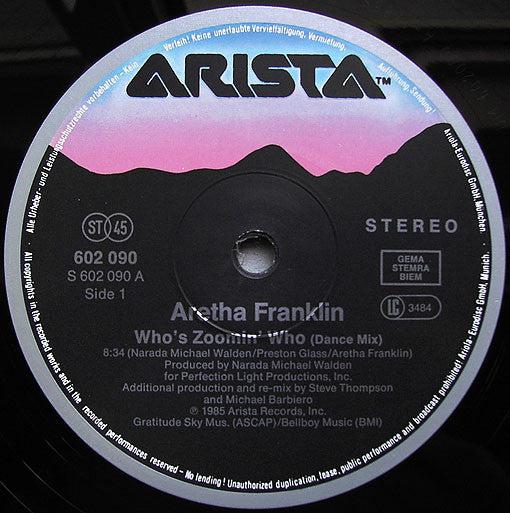 Aretha Franklin : Who's Zoomin' Who (12", Maxi)