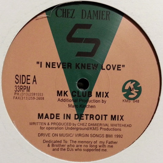 Chez Damier : I Never Knew Love (12", RE, RM)