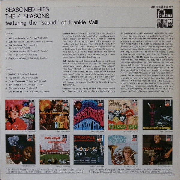 The Four Seasons : Seasoned Hits (LP, Comp)