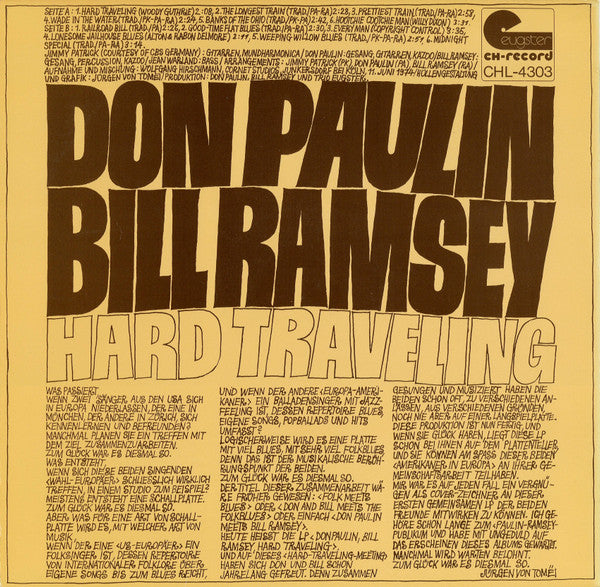 Don Paulin, Bill Ramsey : Hard Travelling (LP)