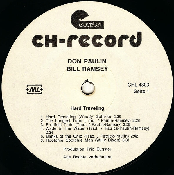 Don Paulin, Bill Ramsey : Hard Travelling (LP)