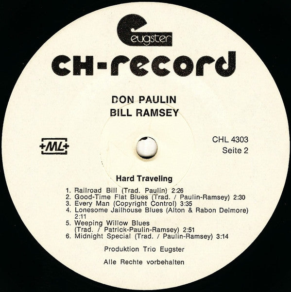 Don Paulin, Bill Ramsey : Hard Travelling (LP)