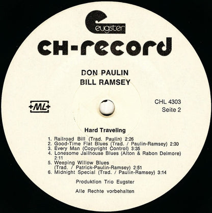 Don Paulin, Bill Ramsey : Hard Travelling (LP)