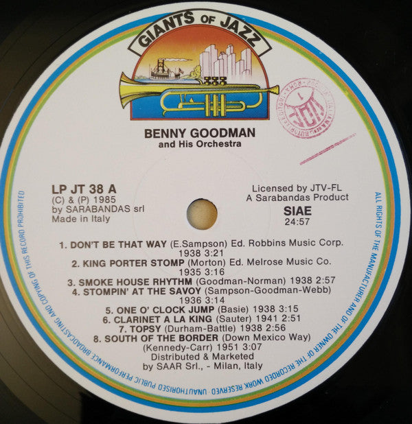 Benny Goodman And His Orchestra : Benny Goodman And His Orchestra (LP, Comp)