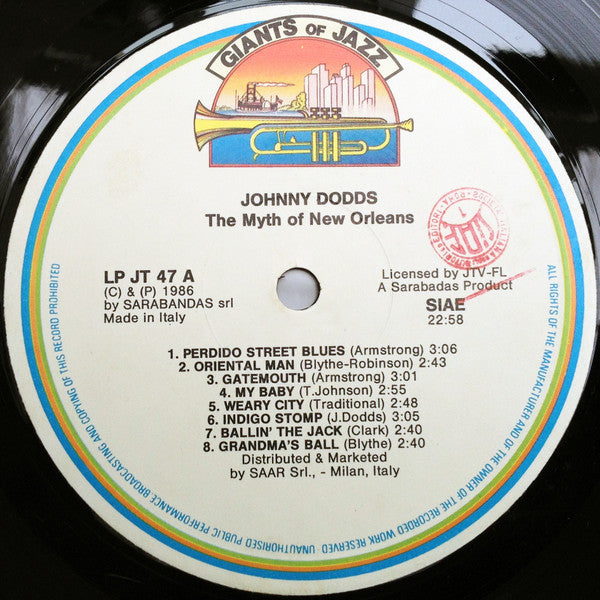 Johnny Dodds : The Myth Of New Orleans (LP, Comp)