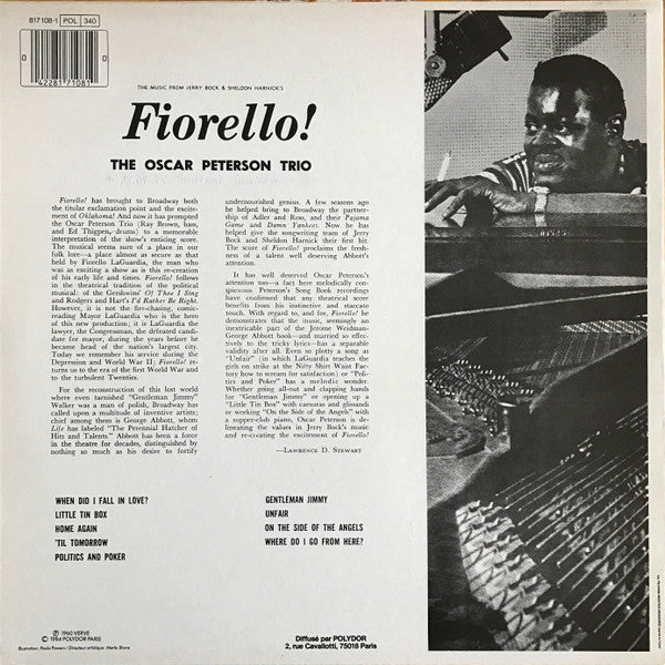 The Oscar Peterson Trio : Fiorello (LP, Album, RE)