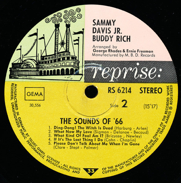 Sammy Davis Jr. / Buddy Rich : The Sounds Of '66 (LP, Album)