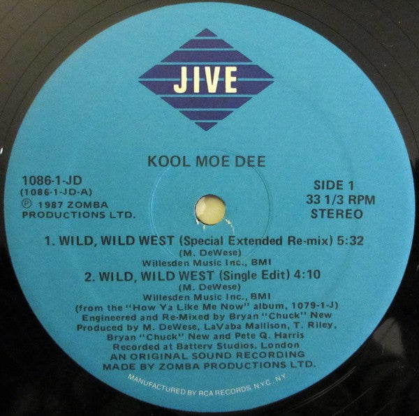 Kool Moe Dee : Wild, Wild West (12")