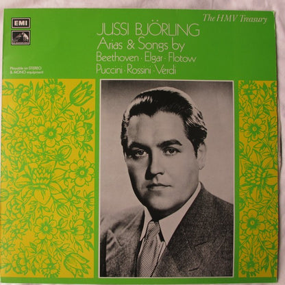 Jussi Björling : Arias And Songs By Beethoven, Elgar, Flotow, Puccini, Rossini, Verdi (LP, Comp, Mono, RE, RP)