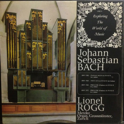 Lionel Rogg / Johann Sebastian Bach : Organ Works: Volume 1 (LP)