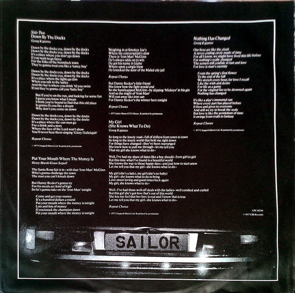 Sailor : Checkpoint (LP, Album)