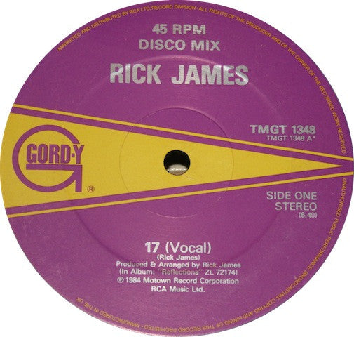 Rick James : 17 (12", Dis)