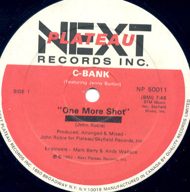 C-Bank Featuring Jenny Burton : One More Shot (12")