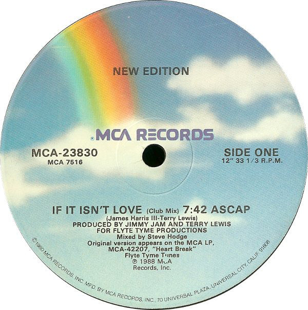 New Edition : If It Isn't Love (12", Single)