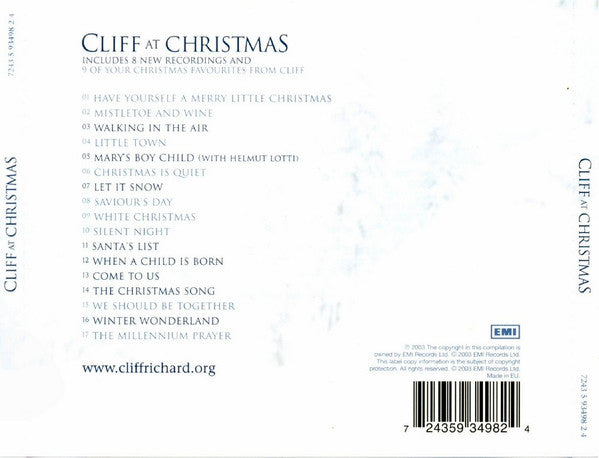 Cliff Richard : Cliff At Christmas (CD, Comp)