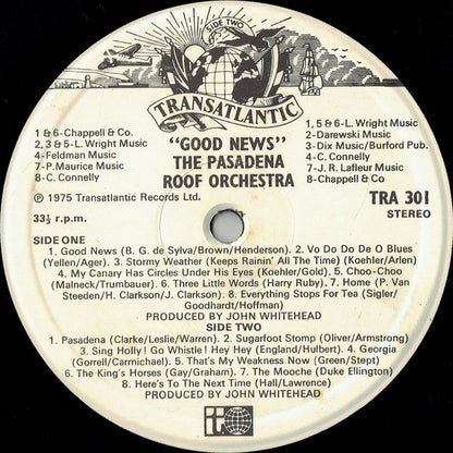 The Pasadena Roof Orchestra : Good News (LP)