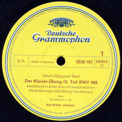 Karl Richter, Johann Sebastian Bach : Goldberg-Variationen (2xLP, Gat)