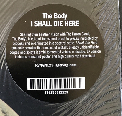 The Body (3) : I Shall Die Here (LP, Album, Ltd)
