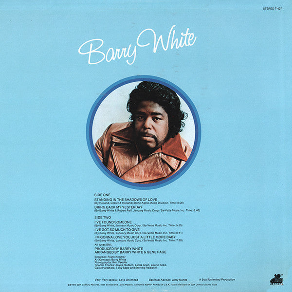 Barry White : I've Got So Much To Give (LP, Album, San)