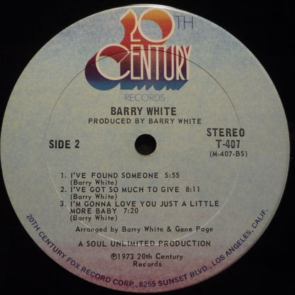 Barry White : I've Got So Much To Give (LP, Album, San)