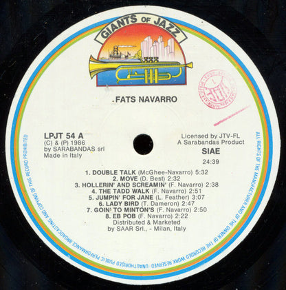 Fats Navarro : Fats Navarro (LP, Comp)