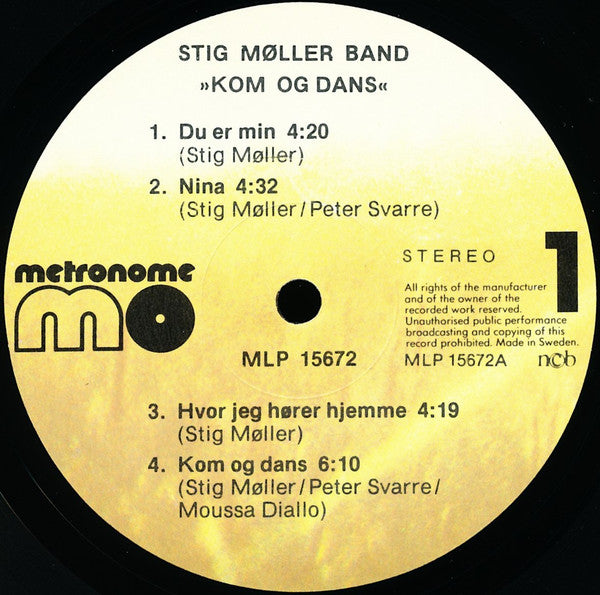 Stig Møller Band : Kom og dans (LP, Album)