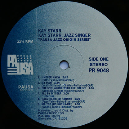 Kay Starr : Kay Starr: Jazz Singer (LP)