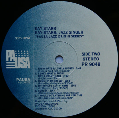 Kay Starr : Kay Starr: Jazz Singer (LP)