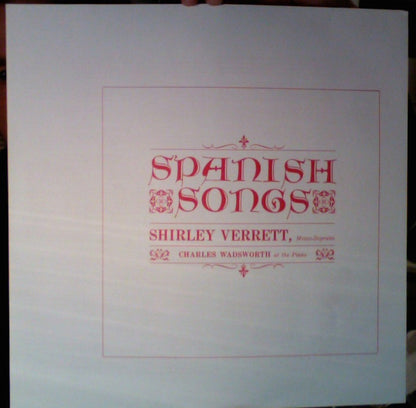 Shirley Verrett : Seven Popular Spanish Songs (LP, Album)