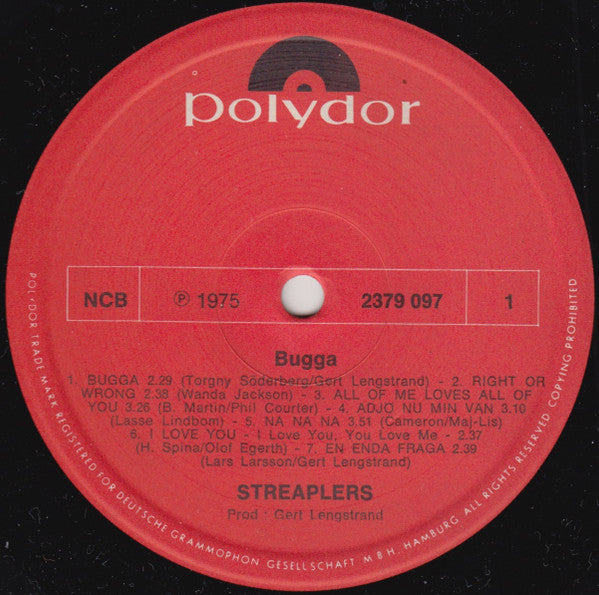 Streaplers : Bugga (LP, Album)