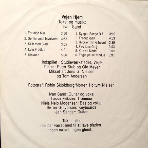 Ivan Sand : Vejen Hjem (LP, Album)