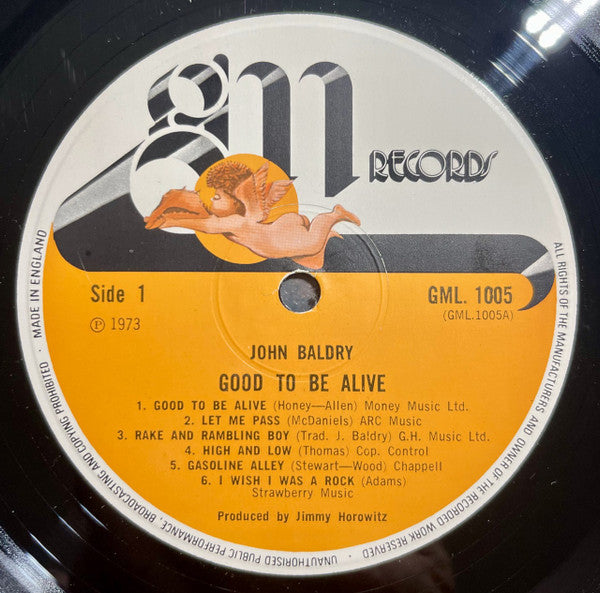 Long John Baldry : Good To Be Alive (LP, Album)