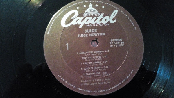 Juice Newton : Juice (LP, Album, Club)